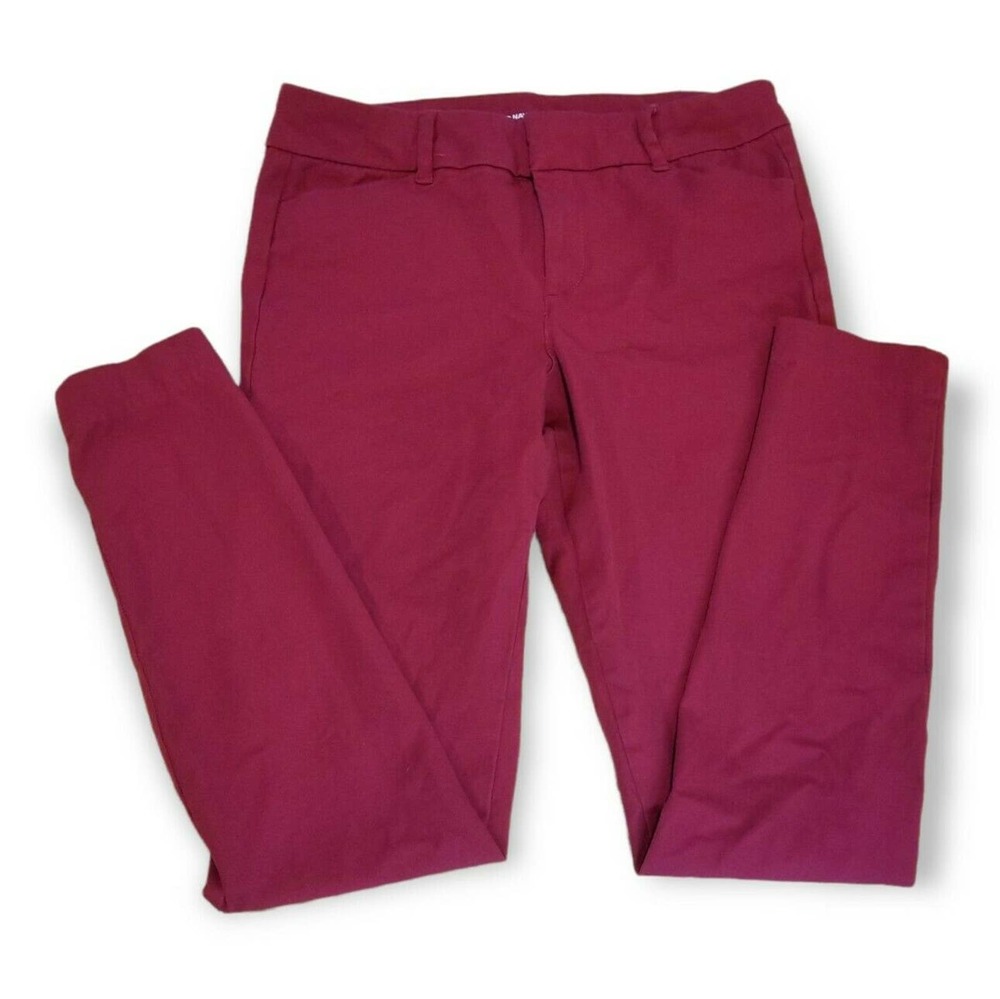Old Navy Pixie Pants Women’s Size 4 Red Ankle Dress Pants Mid Rise